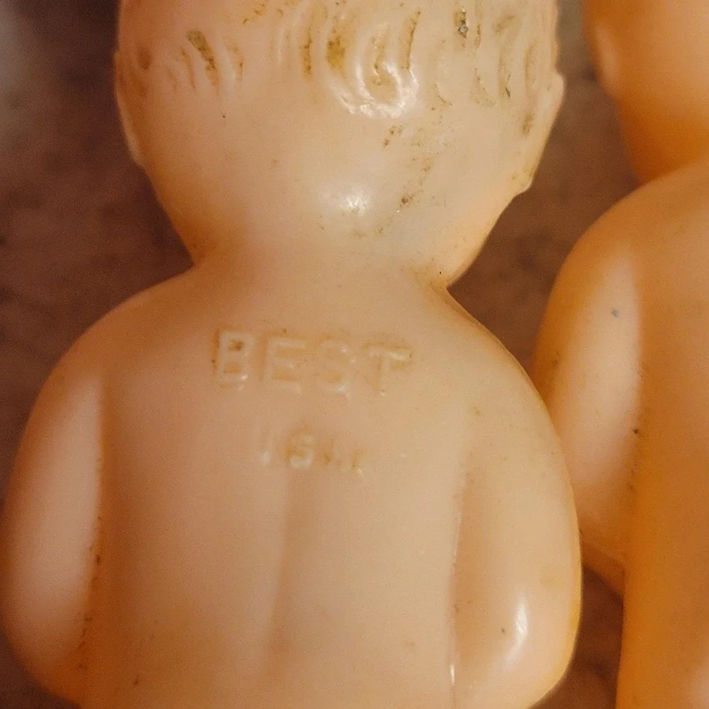 Lot of 3 1950's Hard Plastic Miniature Toy Dolls:  Best USA Baby Doll